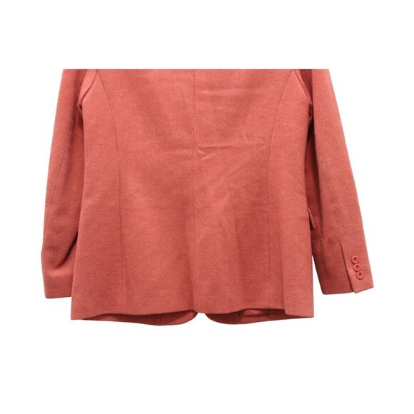 Pendleton Blazer Jacket Size 8 Lambswool Coral Peach Business Classic Preppy USA - Picture 11 of 13